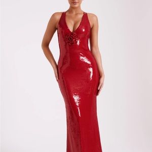 selling sold out meshki ‘eliza’ dress nwt size small